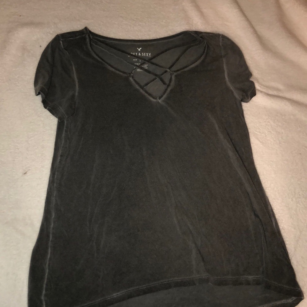 American eagle cross blouse